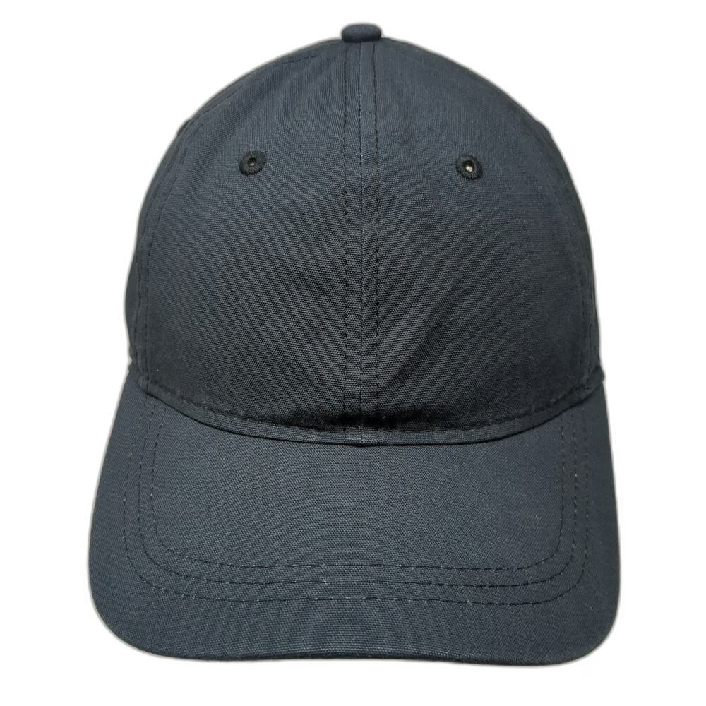 Universal Thread Baseball Cap Black One Size Slideback Hat Solid Cotton Plain